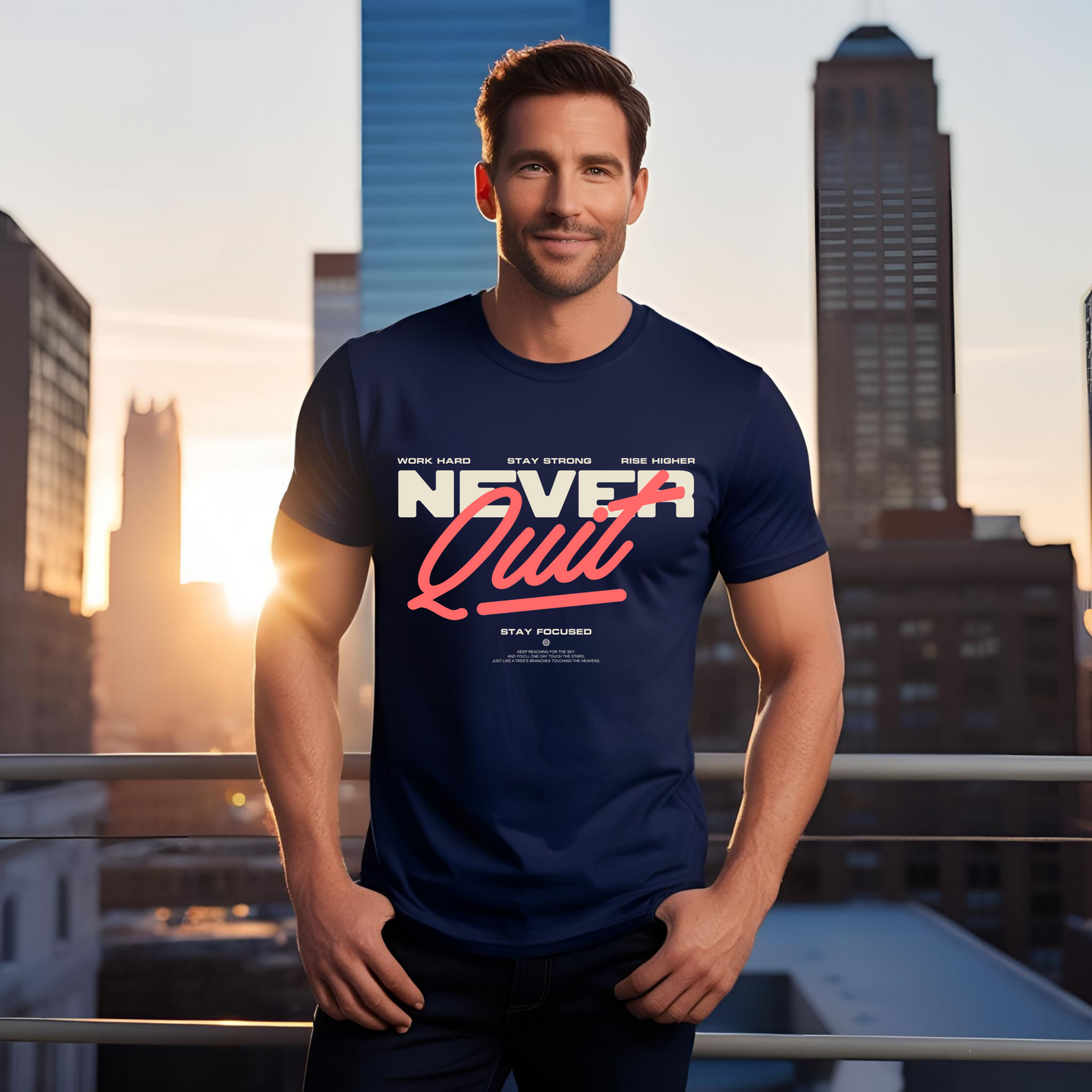 NEVER QUIT TEE