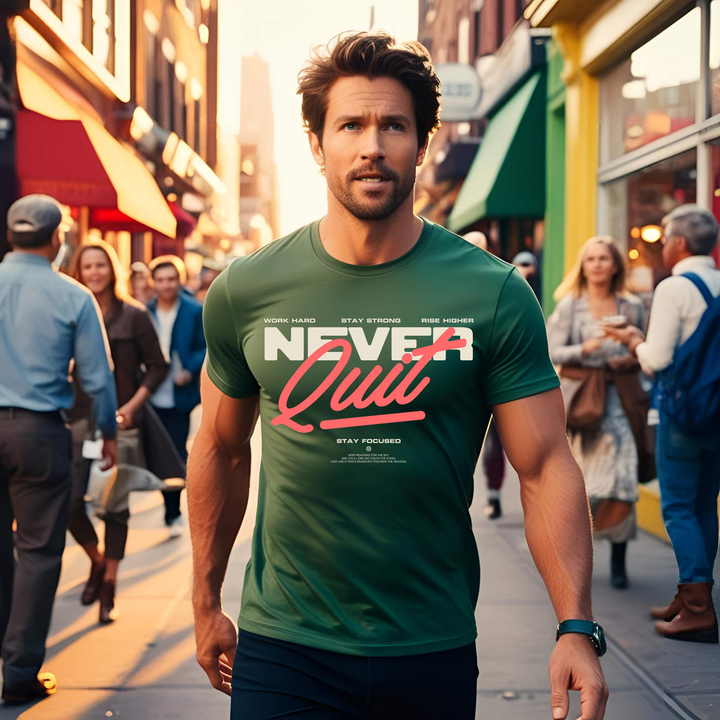 NEVER QUIT TEE