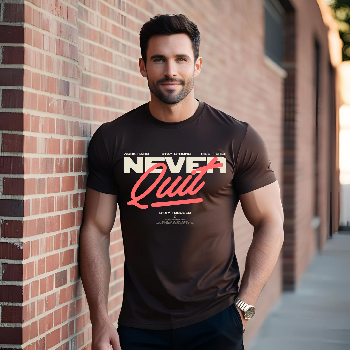 NEVER QUIT TEE