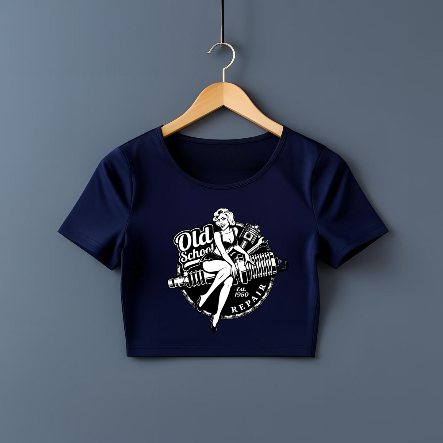 OLD SCHOOL CROP TOP