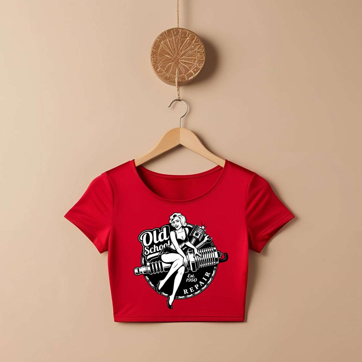 OLD SCHOOL CROP TOP