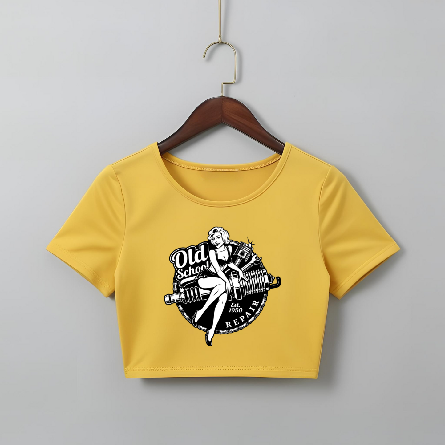 OLD SCHOOL CROP TOP