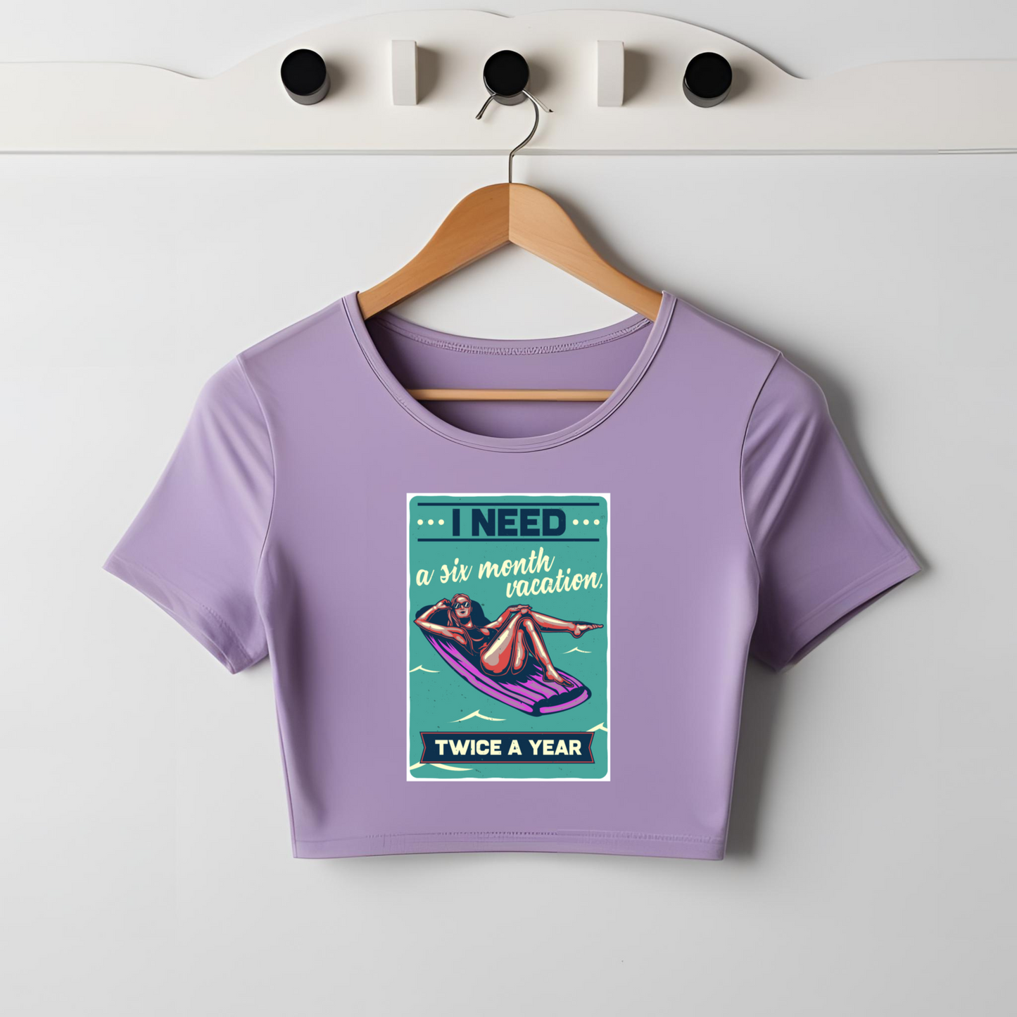 I NEED A VACATION CROP TOP