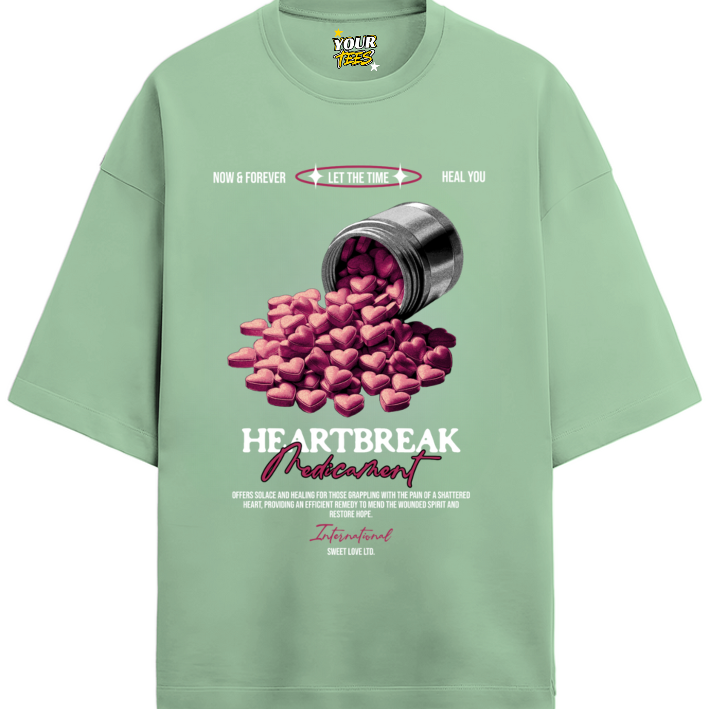 HEARTBREAK PREMIUM OVERSIZE TEE