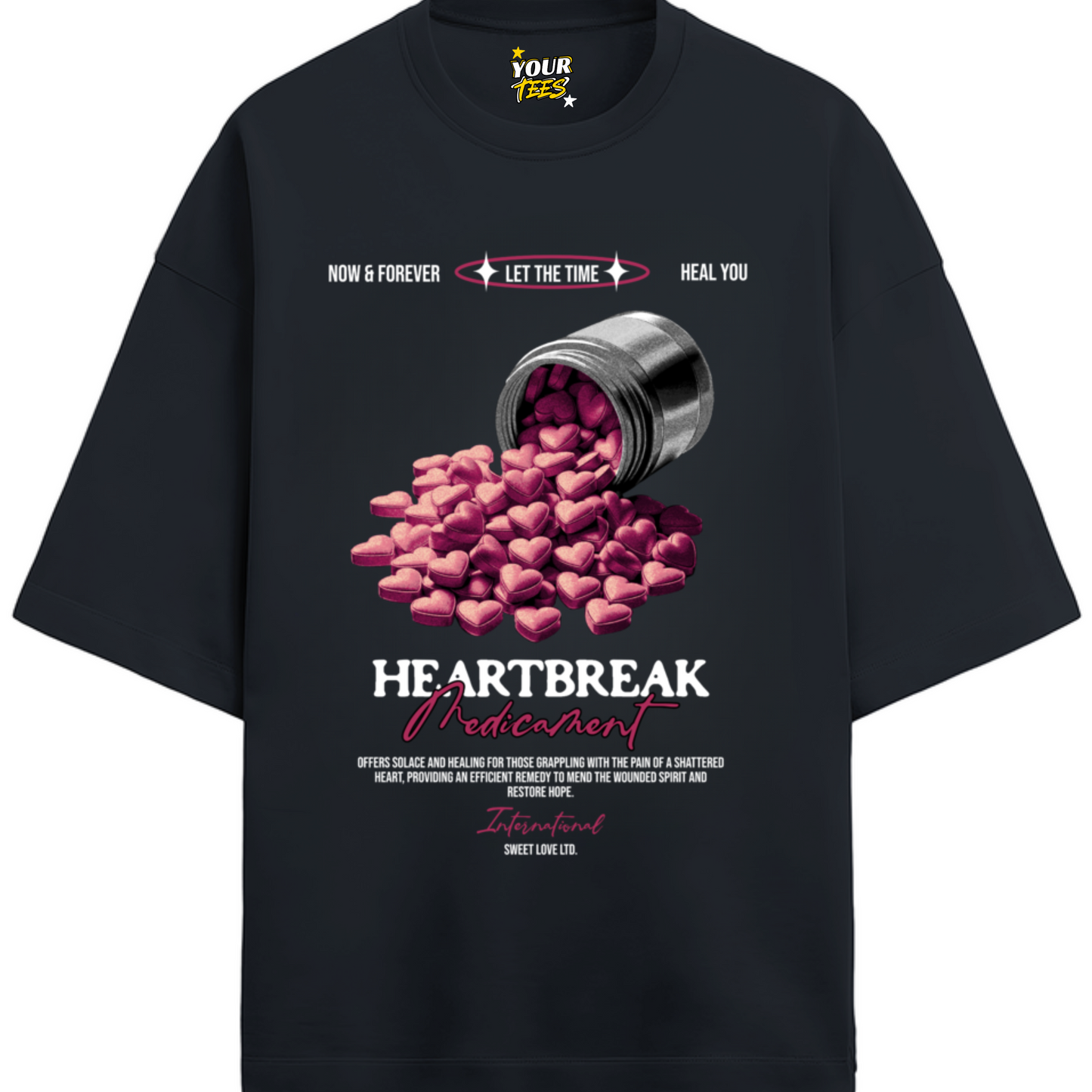 HEARTBREAK PREMIUM OVERSIZE TEE