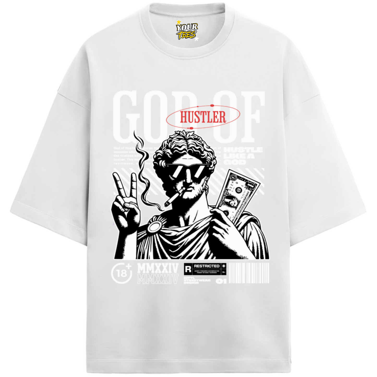 HUSTLER PREMIUM OVERSIZE TEE