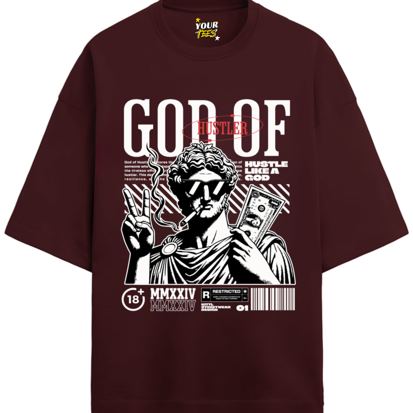 HUSTLER PREMIUM OVERSIZE TEE