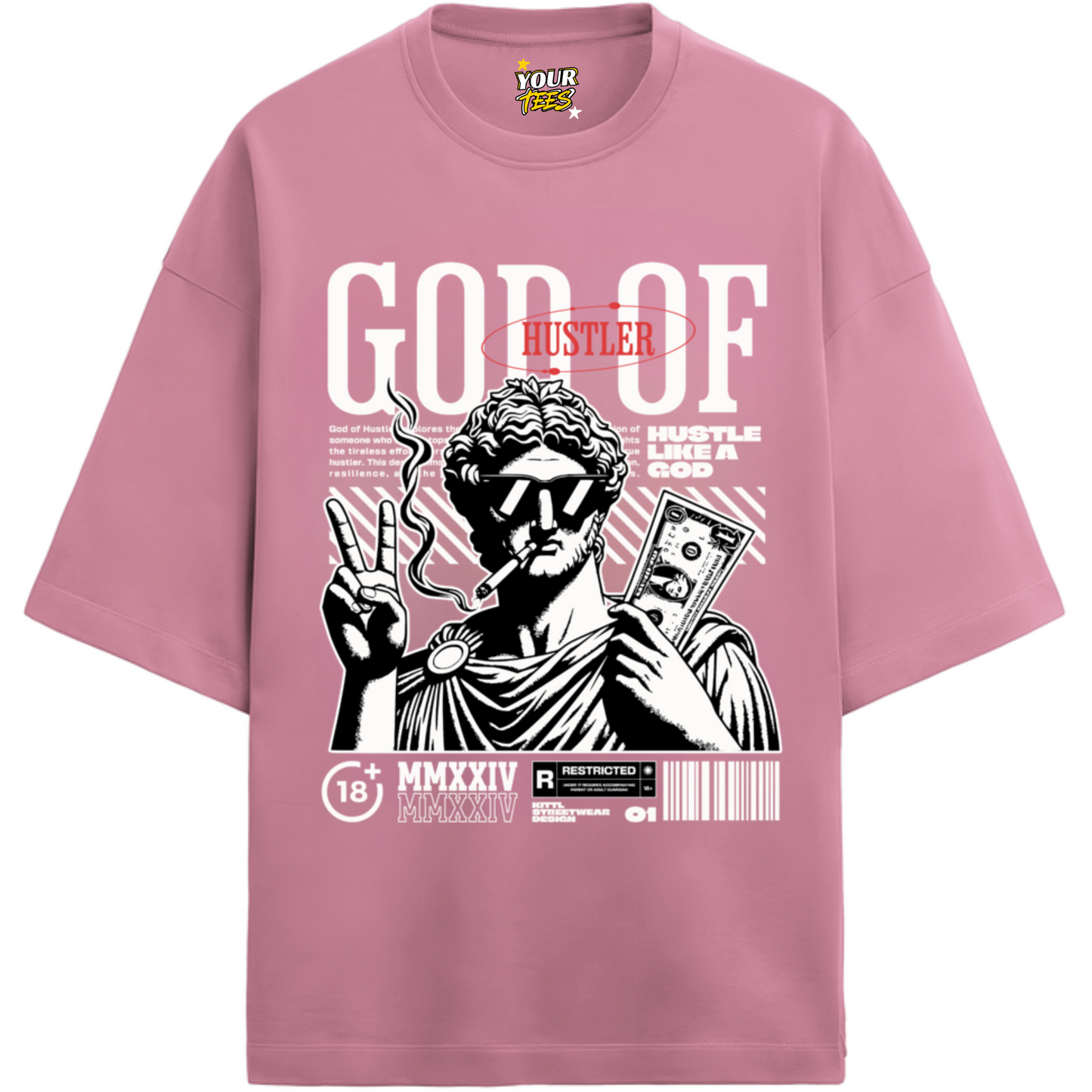 HUSTLER PREMIUM OVERSIZE TEE