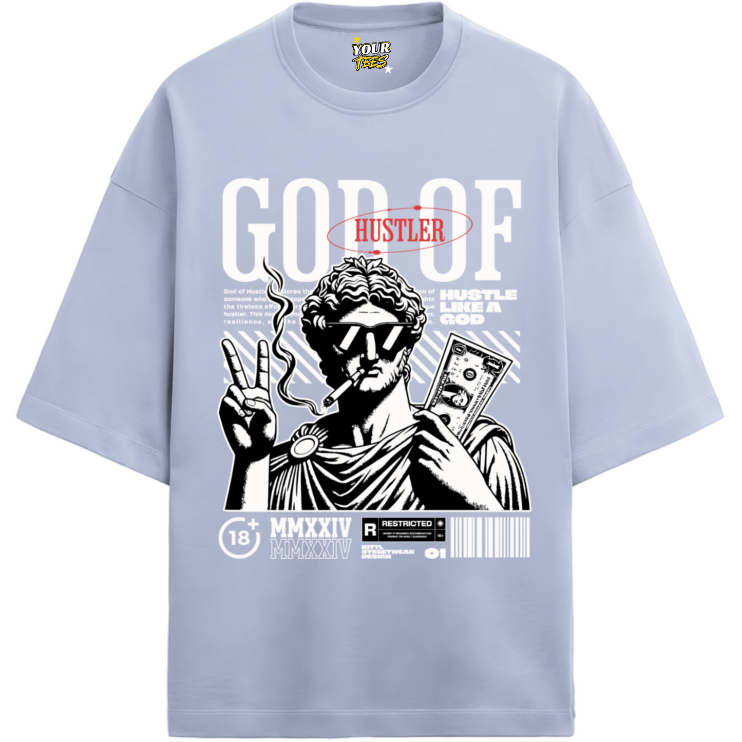 HUSTLER PREMIUM OVERSIZE TEE
