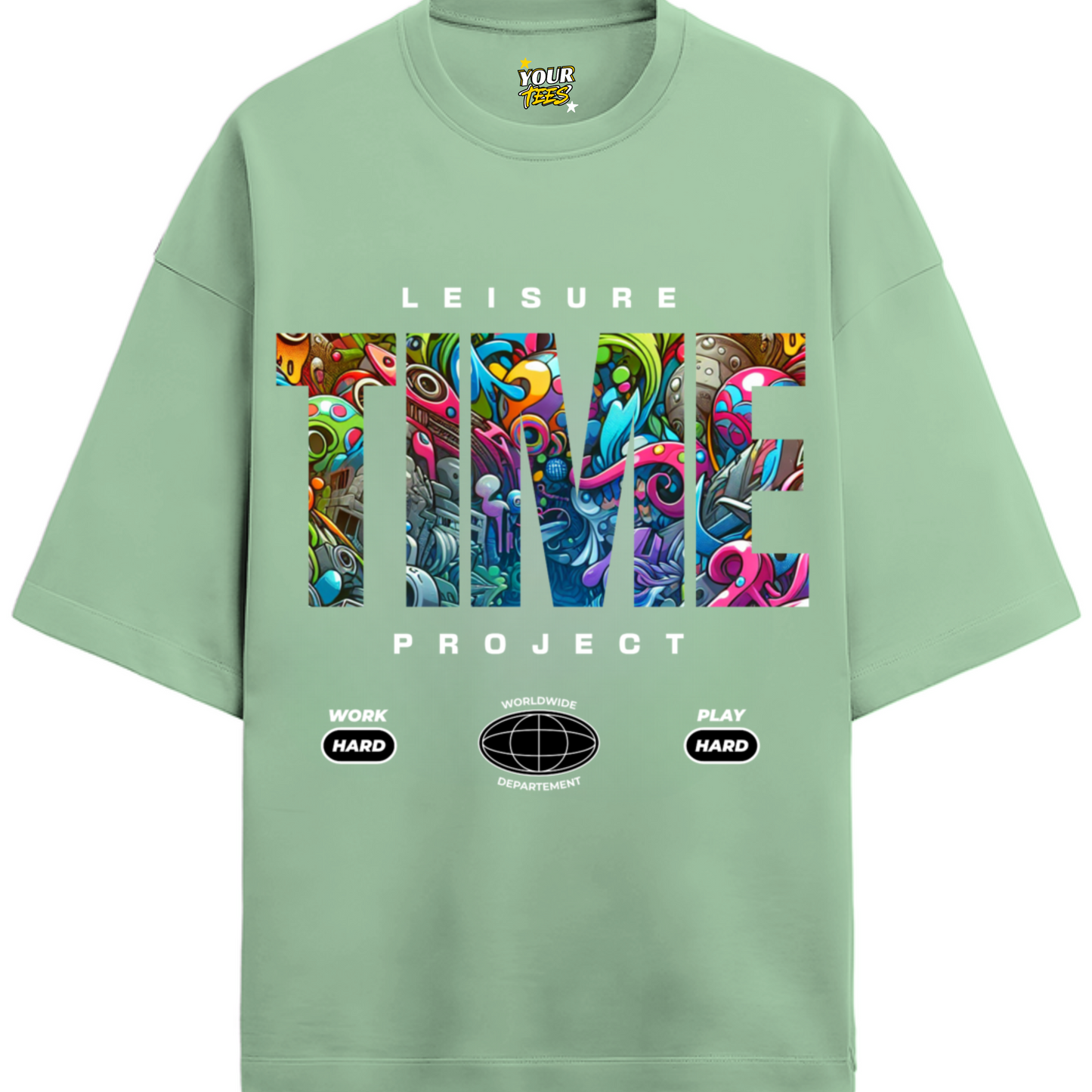 TIME PREMIUM OVERSIZE TEE