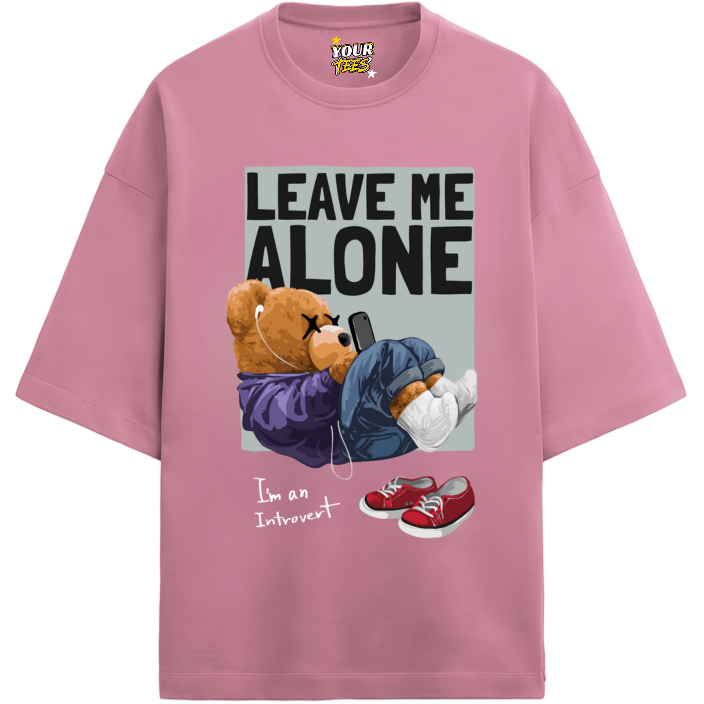 LEAVE ME ALONE PREMIUM OVERSIZE TEE