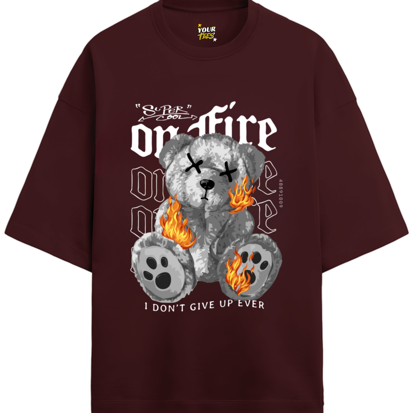 ON FIRE PREMIUM OVERSIZE TEE
