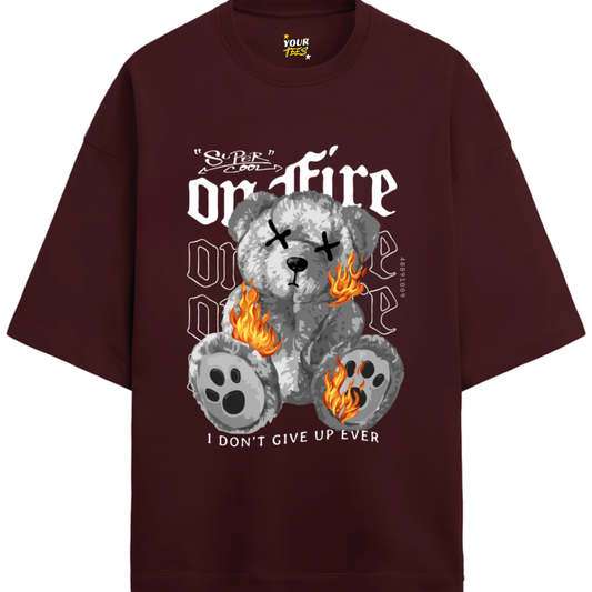 ON FIRE PREMIUM OVERSIZE TEE