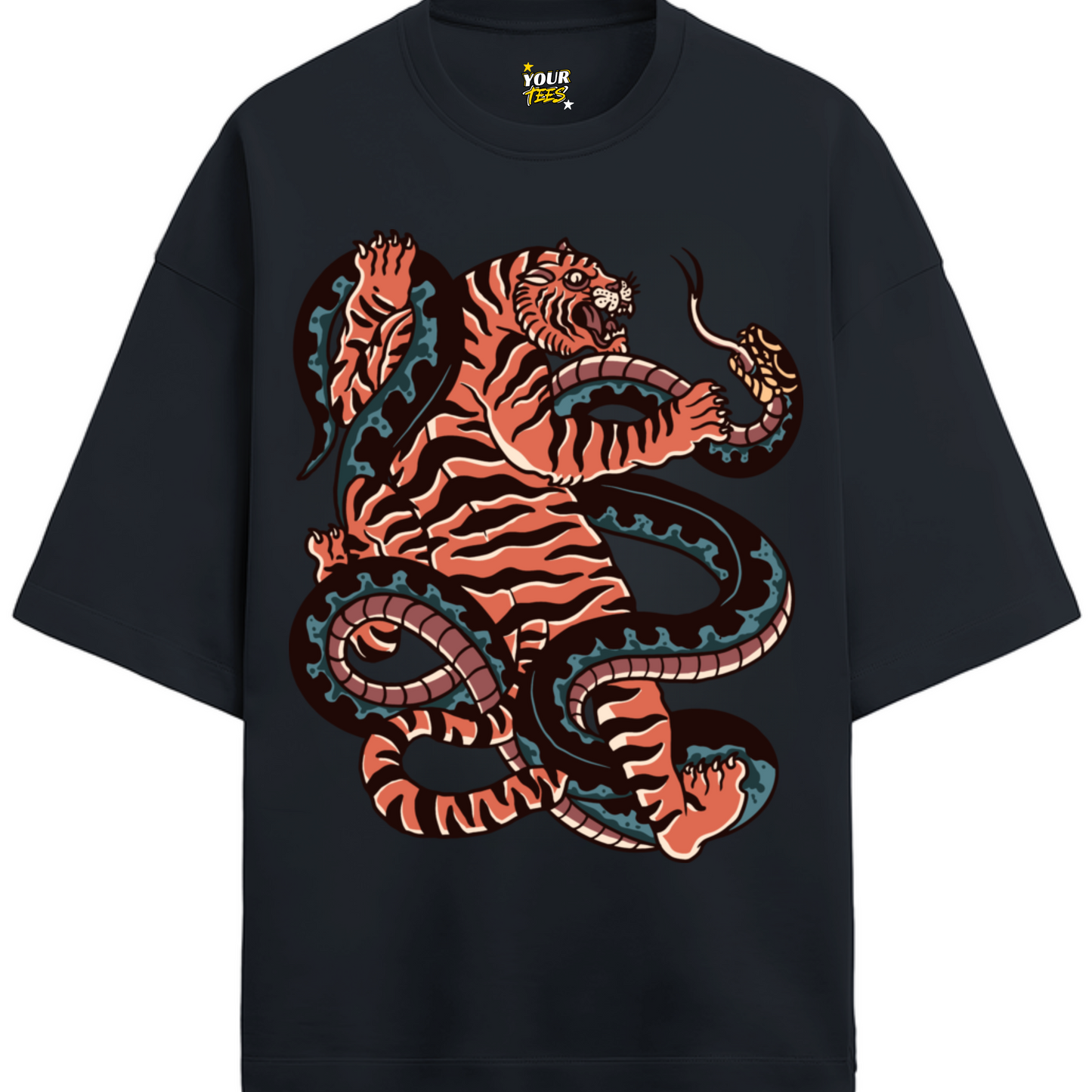 TIGER DUEL PREMIUM OVERSIZE TEE