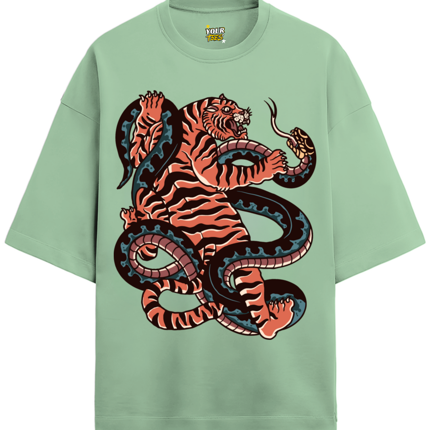 TIGER DUEL PREMIUM OVERSIZE TEE