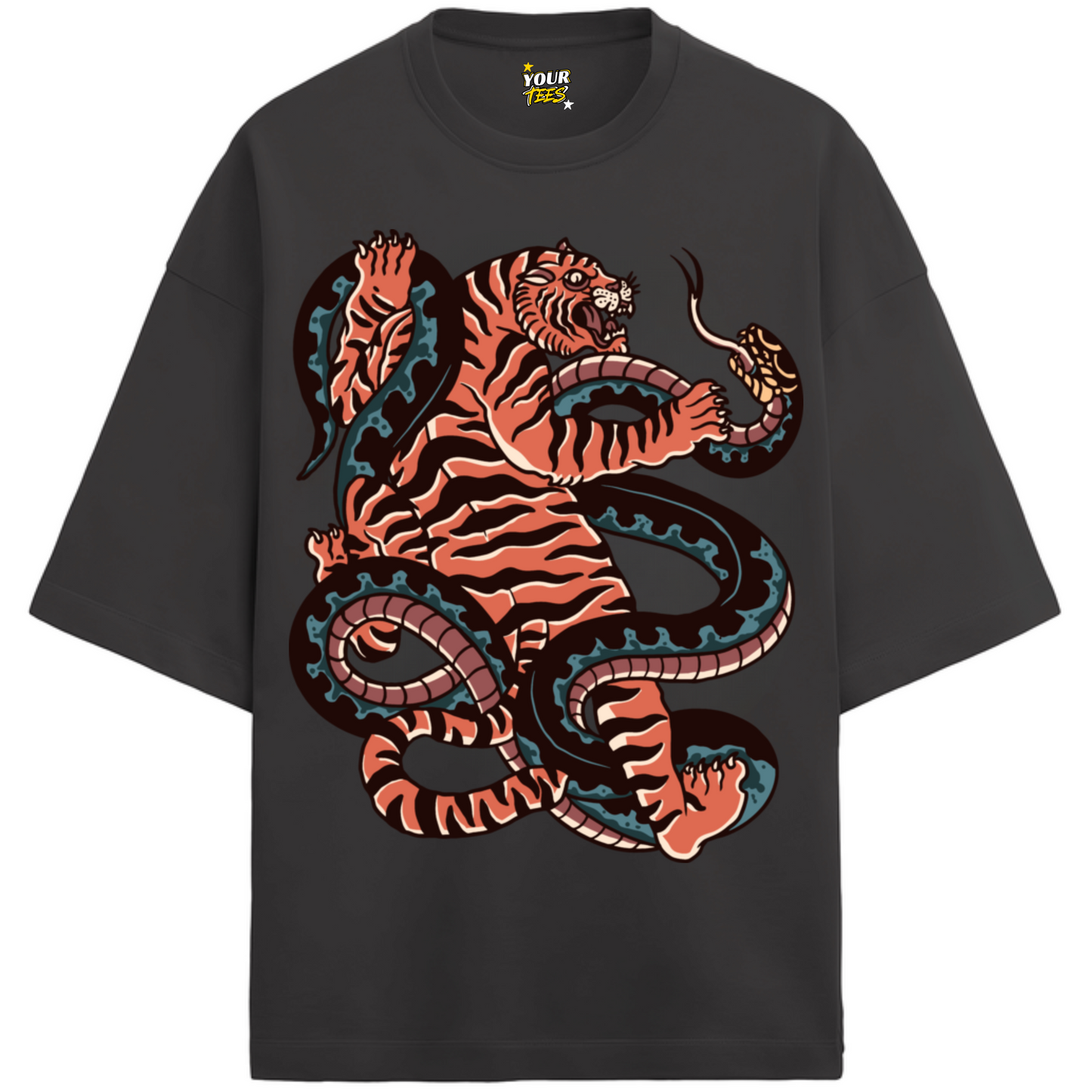 TIGER DUEL PREMIUM OVERSIZE TEE