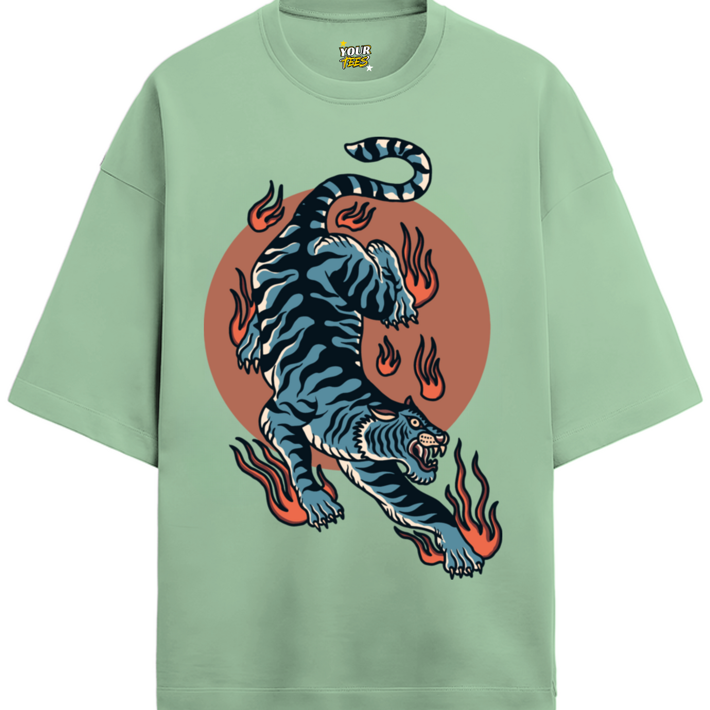 ORIENTAL TIGER PREMIUM OVERSIZE TEE