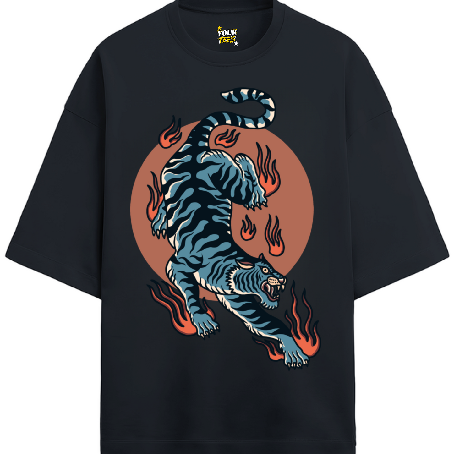 ORIENTAL TIGER PREMIUM OVERSIZE TEE