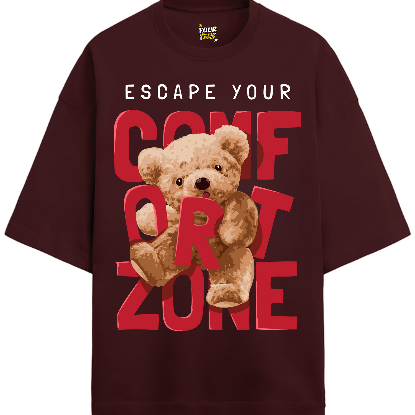 COMFORT ZONE PREMIUM OVERSIZE TEE