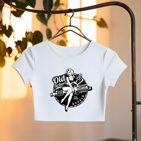 OLD SCHOOL CROP TOP