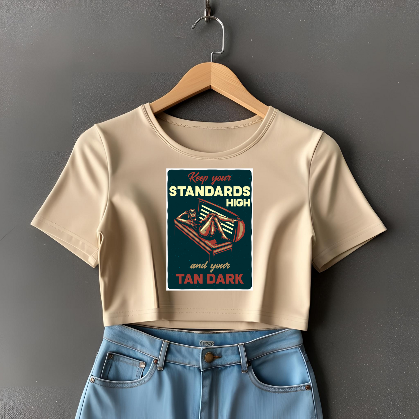 STANDARDS HIGH CROP TOP