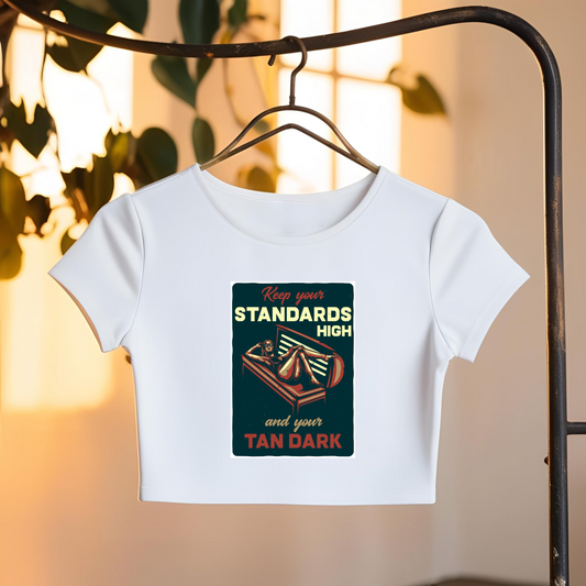 STANDARDS HIGH CROP TOP